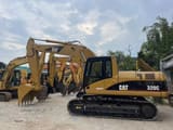 2020 Caterpillar 320C crawler excavator, side profile view