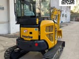 2021 Komatsu PC35 MR mini excavator, rear three-quarter view