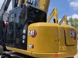 2022 Caterpillar 307E2 crawler excavator, rear-quarter view