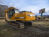 2007 CASE CX240B crawler excavator, rear three-quarter view