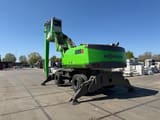 2019 Sennebogen 835E material handler, rear three-quarter view