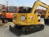 2022 Caterpillar 307.5E2 mini excavator rear three-quarter view