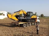 2026 Sany SY240C-9HD crawler excavator on a flatbed trailer