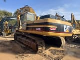 2024 Caterpillar 330BL crawler excavator, rear three-quarter view