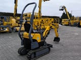 2019 Yanmar SV08– 1A(S) mini excavator, rear three-quarter view