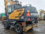 2016 Hyundai HW140 wheel excavator rear three-quarter view
