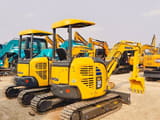 2024 Komatsu PC30MR mini excavator, rear three-quarter view