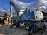 2008 Fuchs MHL350D material handler, rear three-quarter view