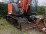 2017 Hitachi Zaxis 135US crawler excavator, side view