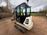 2017 Yanmar TC 22 mini excavator, rear three-quarter view