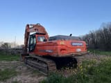 2009 Doosan DX420LC crawler excavator, rear three-quarter view