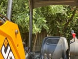 JCB 8014 CTS mini excavator operator station view