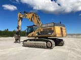 2007 Caterpillar 365C UHD crawler excavator, rear three-quarter view