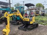 2021 Yanmar VIO 17 mini excavator, front three-quarter view