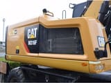 2018 Caterpillar M316F wheel excavator engine compartment side view