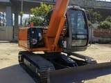 2018 Hitachi ZX70 mini excavator, front three-quarter view