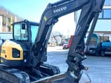 2023 Volvo ECR58F mini excavator, front three-quarter view