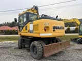 2009 Komatsu PW160-7E0 wheel excavator, rear three-quarter view