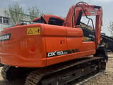 2023 Doosan DX150LCA crawler excavator, rear three-quarter view
