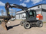 2018 Atlas 160W wheel excavator side view