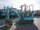 2021 Airman AX19-7 mini excavator, front three-quarter view