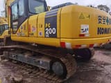 2009 Komatsu PC200LC-7 crawler excavator rear three-quarter view