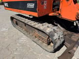 1990 Schaeff HR02 mini excavator track and side panel view