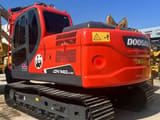 2022 Doosan DX140LC-9C crawler excavator, rear three-quarter view
