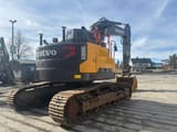 2019 Volvo ECR355EL crawler excavator, rear three-quarter view
