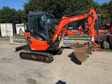 2013 Kubota U20-3EU mini excavator, side view