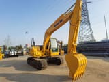 2021 Komatsu PC130-7 mini excavator, front three-quarter view