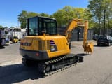 2017 Komatsu PC56-7 mini excavator, rear three-quarter view
