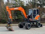 2017 Doosan DX57W wheel excavator, side view