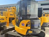 2020 Komatsu PC35MR mini excavator, rear three-quarter view