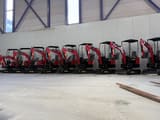 2024 JPC HT-12 mini excavator, side view of multiple units