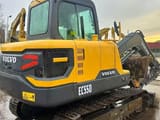 2020 Volvo EC55D crawler excavator, rear three-quarter view