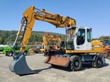 2008 Liebherr 316 wheel excavator, front three-quarter view