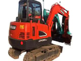 2020 Doosan DX55-9C crawler excavator, rear three-quarter view