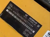 Caterpillar 349D2 crawler excavator identification plate