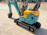 2014 Kubota U-008 mini excavator, rear three-quarter view