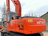 2018 Hitachi Zaxis 200 crawler excavator, rear three-quarter view