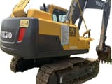 2022 Volvo EC210 Agriculture crawler excavator, rear three-quarter view