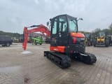 2025 Kubota U50-5 mini excavator, front three-quarter view