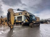 2019 Caterpillar 374F crawler excavator, side profile view