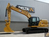 2020 Caterpillar 320-07C crawler excavator, side profile view