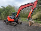 2019 Kubota KX080-4 crawler excavator, side profile view