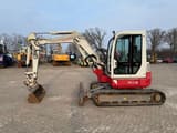 2017 Takeuchi TB153FR mini excavator, side view