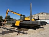 2008 JCB JS220LC crawler excavator with amphibious undercarriage, side view