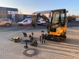 Berger Kraus BK2000NKSR mini excavator with attachments