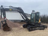 2014 Volvo ECR88D crawler excavator, side view
